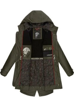 Navahoo RAINY FLOWER - Parka - Dark Olive -Navahoo Modegeschäft für Damenbekleidung 216ada32bfeb4dda8c8fecf82f5cc0e4