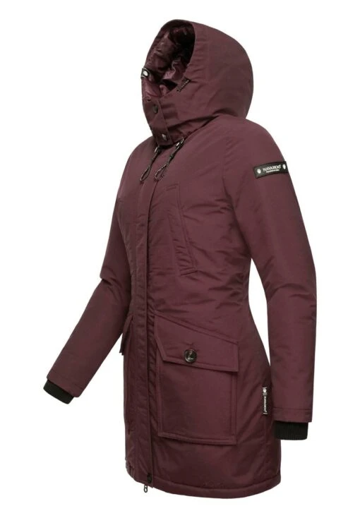 Navahoo BLIZZARDSTORM - Parka - Dark Red Melange -Navahoo Modegeschäft für Damenbekleidung 934b042d27b348bca0038bd3b13a5d28