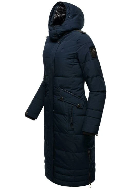 Navahoo FAHMIYAA - Wintermantel - Dark Blue -Navahoo Modegeschäft für Damenbekleidung ca0ba15aa37f4d6e8b518dbe804206eb