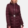 Navahoo Wintermantel - Dark Red Melange -Navahoo Modegeschäft für Damenbekleidung d2f277db495f4b9d863d971785599435