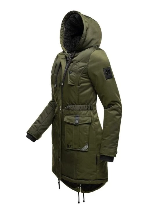 Navahoo LULUNA - Wintermantel - Olive -Navahoo Modegeschäft für Damenbekleidung db2efa74a876497b98403012d2d5d6f1